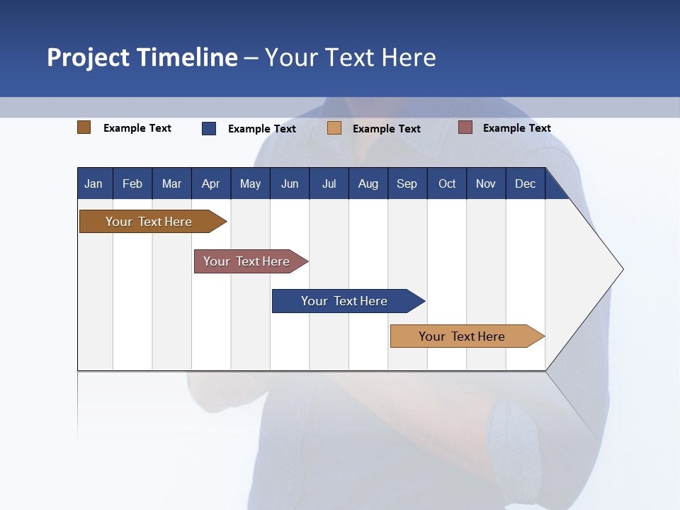 A Man Standing In Front Of A Wall With His Hands Together PowerPoint Template