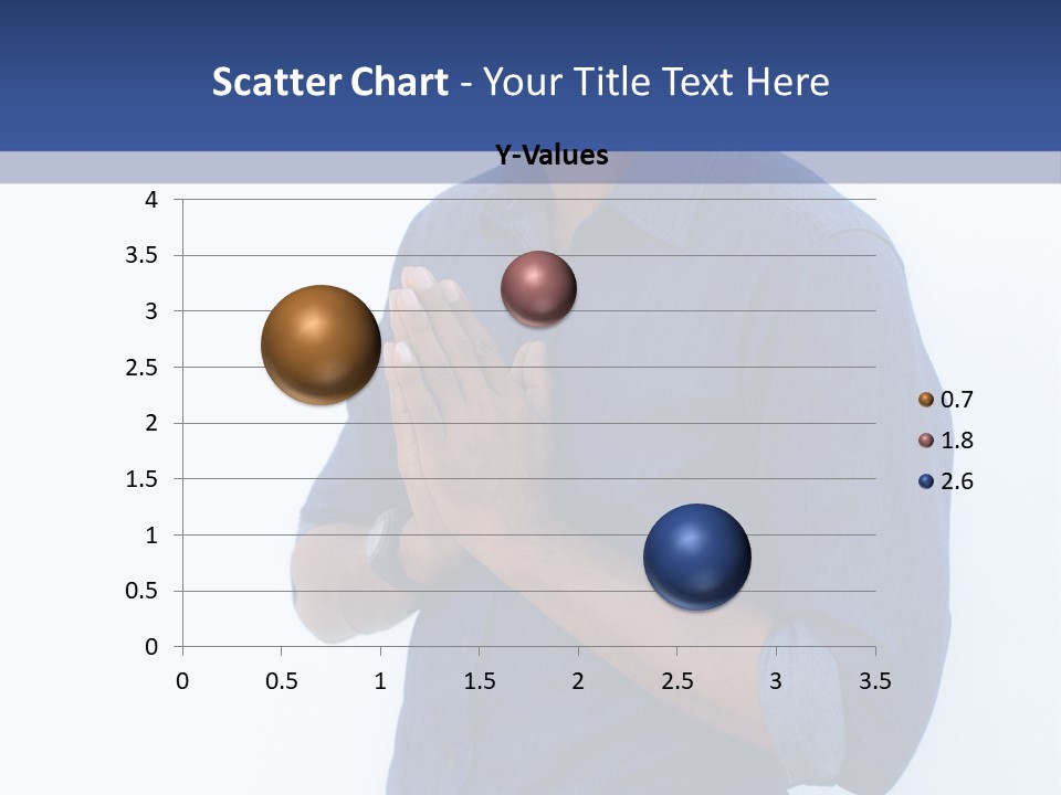 A Man Standing In Front Of A Wall With His Hands Together PowerPoint Template