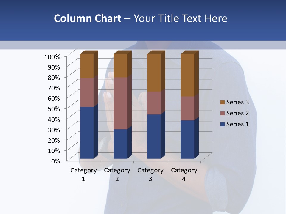 A Man Standing In Front Of A Wall With His Hands Together PowerPoint Template