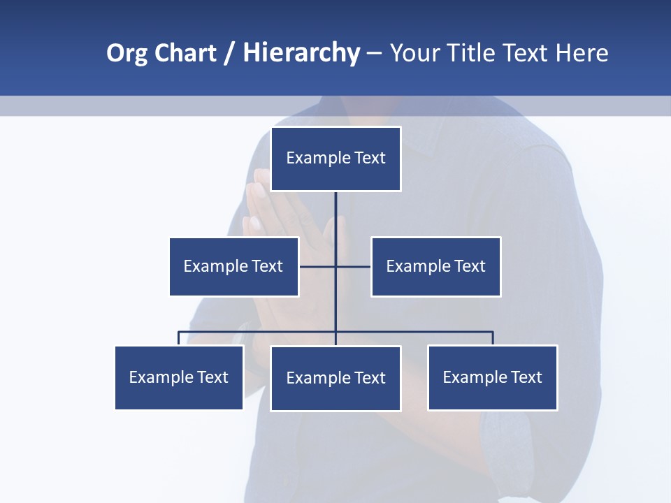 A Man Standing In Front Of A Wall With His Hands Together PowerPoint Template
