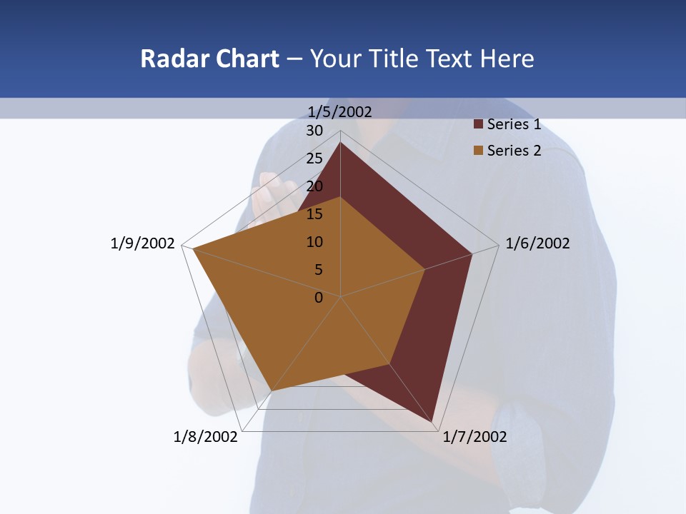 A Man Standing In Front Of A Wall With His Hands Together PowerPoint Template