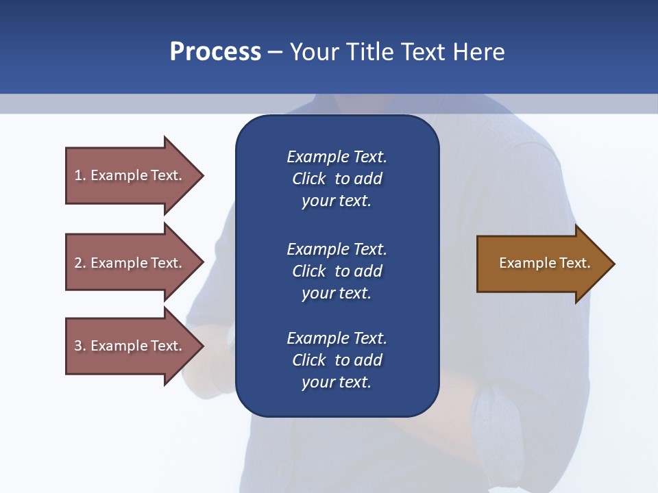 A Man Standing In Front Of A Wall With His Hands Together PowerPoint Template
