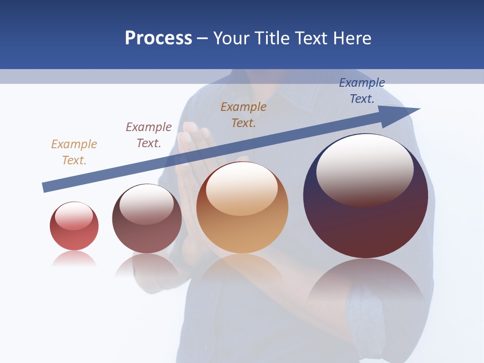 A Man Standing In Front Of A Wall With His Hands Together PowerPoint Template