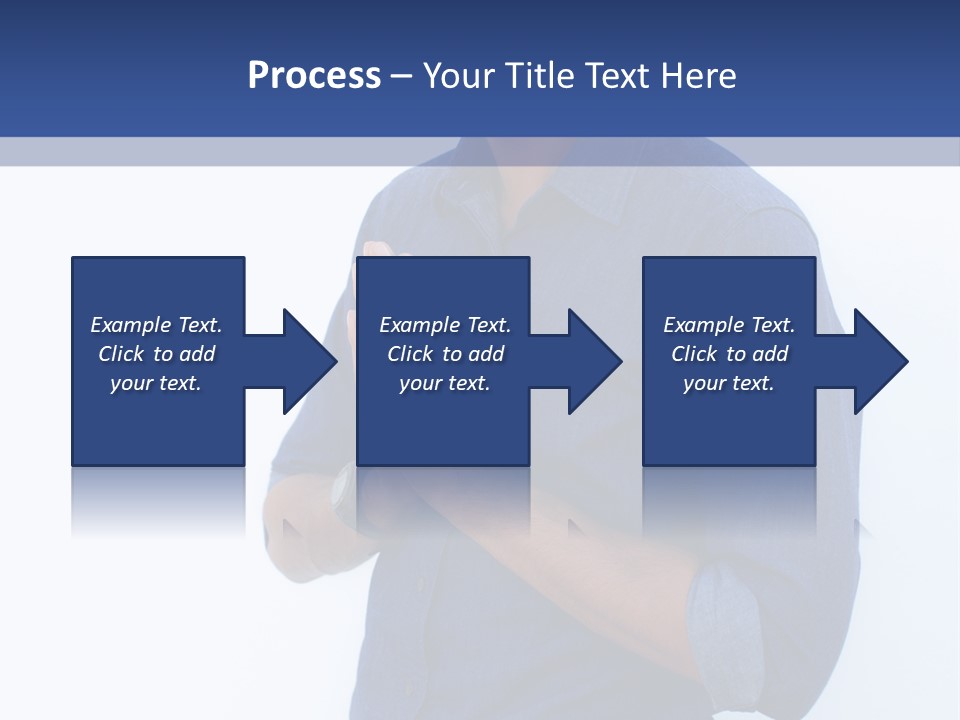 A Man Standing In Front Of A Wall With His Hands Together PowerPoint Template