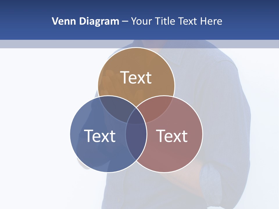 A Man Standing In Front Of A Wall With His Hands Together PowerPoint Template