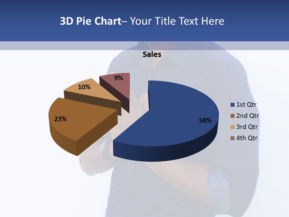 A Man Standing In Front Of A Wall With His Hands Together PowerPoint Template