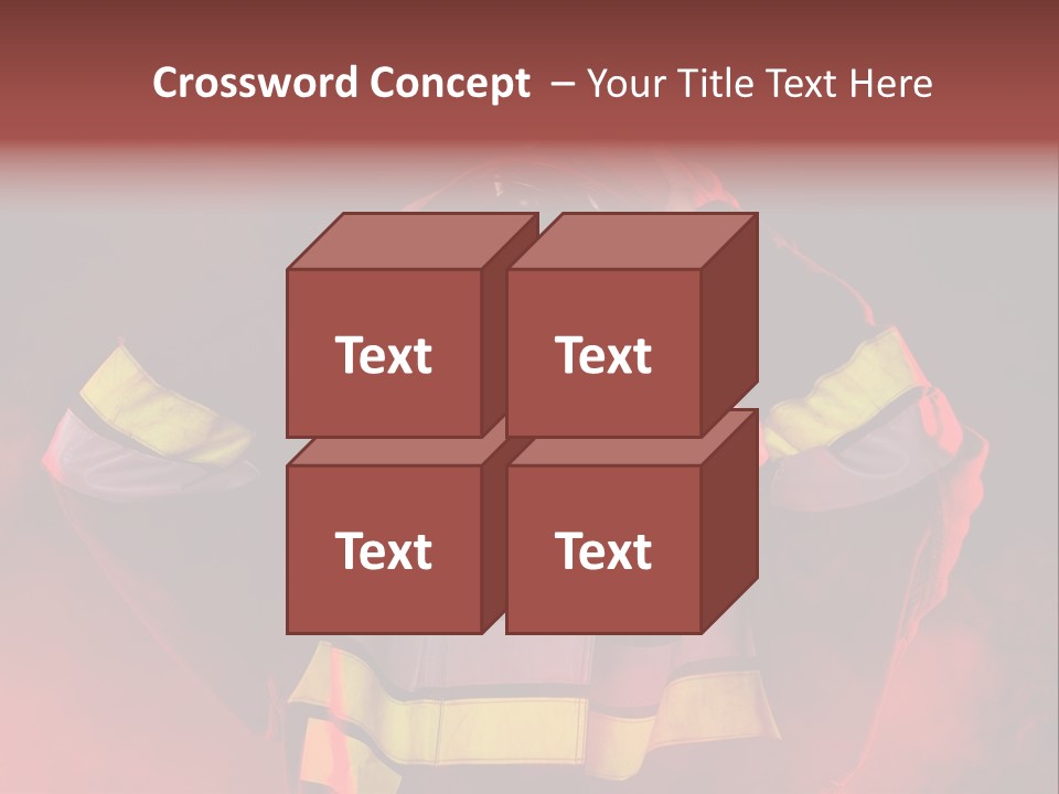 A Man In A Fireman's Uniform With His Hands On His Head PowerPoint Template