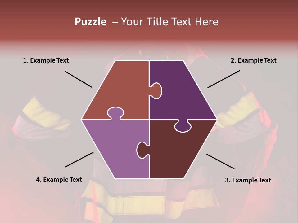 A Man In A Fireman's Uniform With His Hands On His Head PowerPoint Template