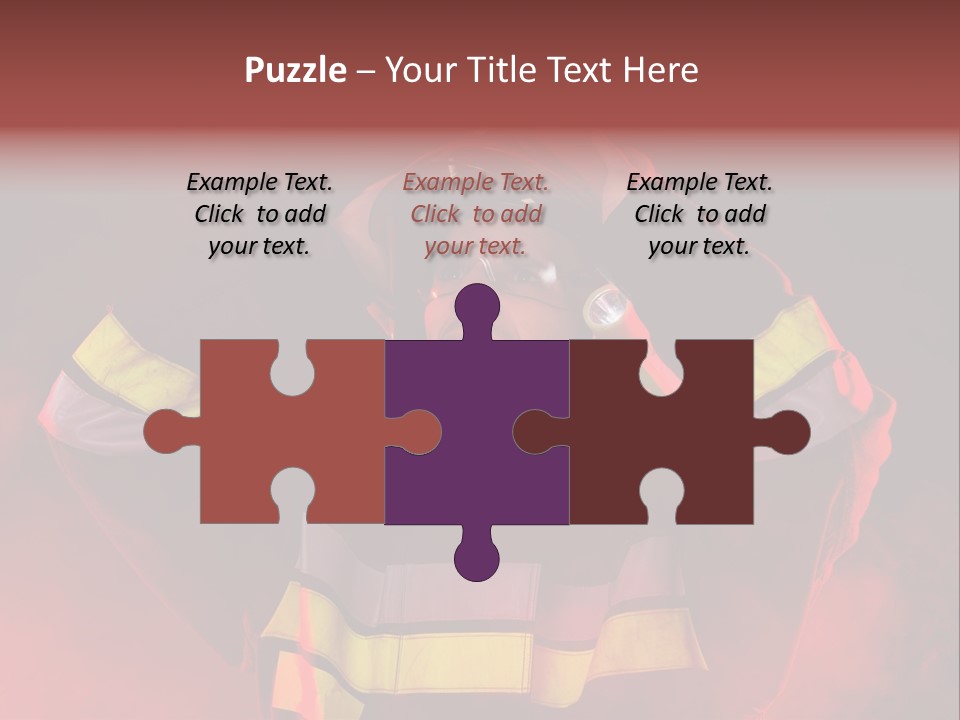 A Man In A Fireman's Uniform With His Hands On His Head PowerPoint Template