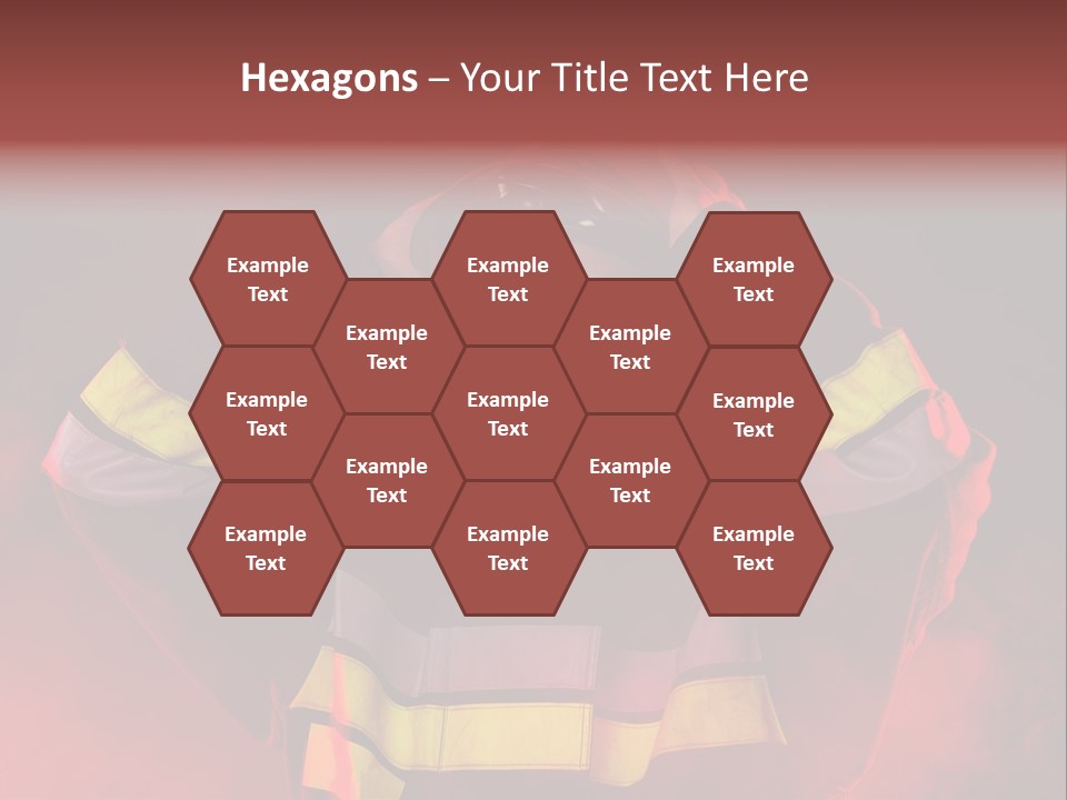 A Man In A Fireman's Uniform With His Hands On His Head PowerPoint Template