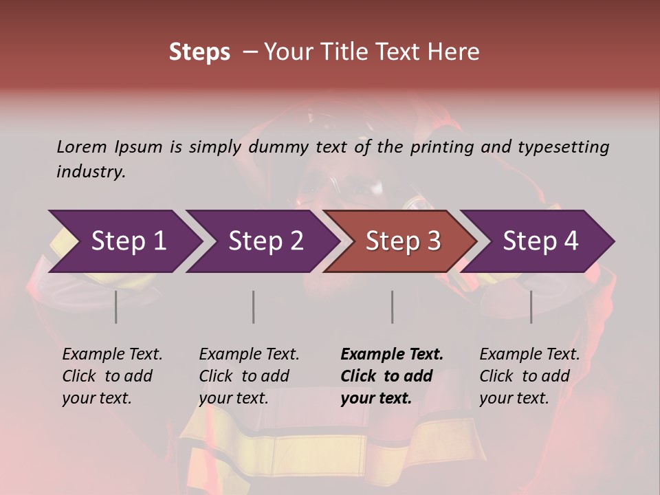 A Man In A Fireman's Uniform With His Hands On His Head PowerPoint Template