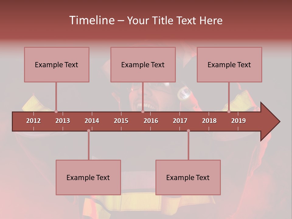 A Man In A Fireman's Uniform With His Hands On His Head PowerPoint Template