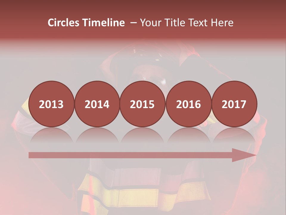 A Man In A Fireman's Uniform With His Hands On His Head PowerPoint Template