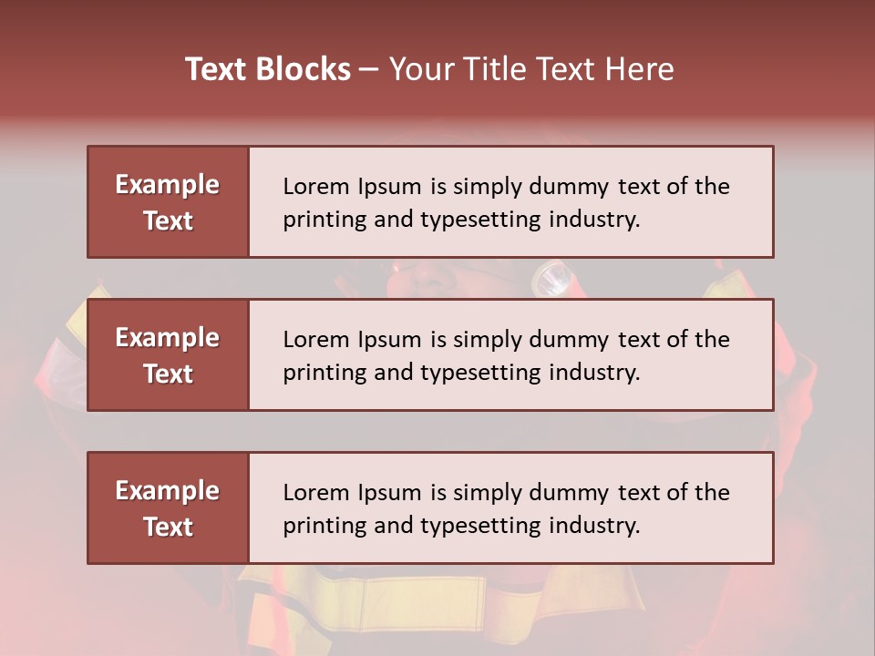 A Man In A Fireman's Uniform With His Hands On His Head PowerPoint Template