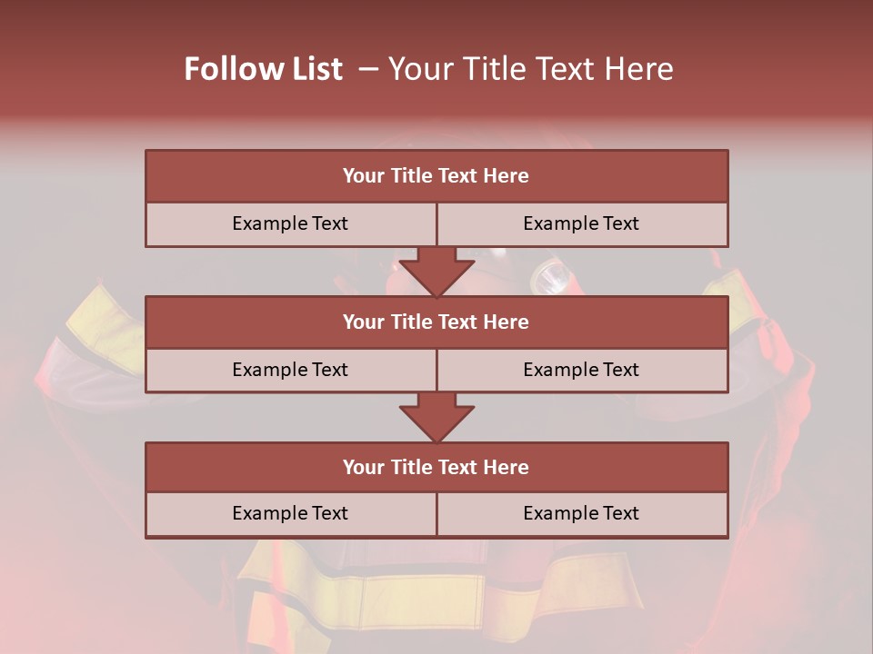 A Man In A Fireman's Uniform With His Hands On His Head PowerPoint Template