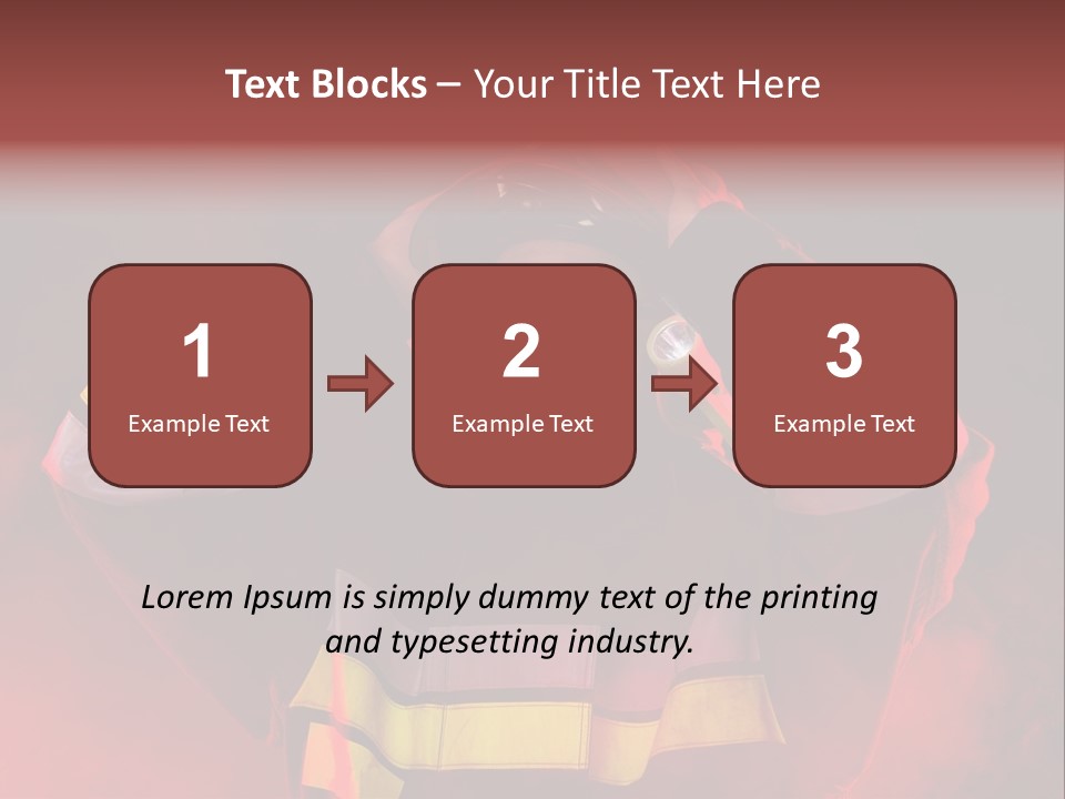 A Man In A Fireman's Uniform With His Hands On His Head PowerPoint Template