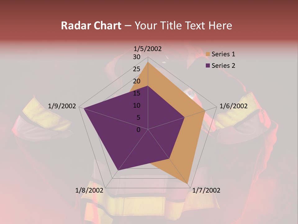 A Man In A Fireman's Uniform With His Hands On His Head PowerPoint Template