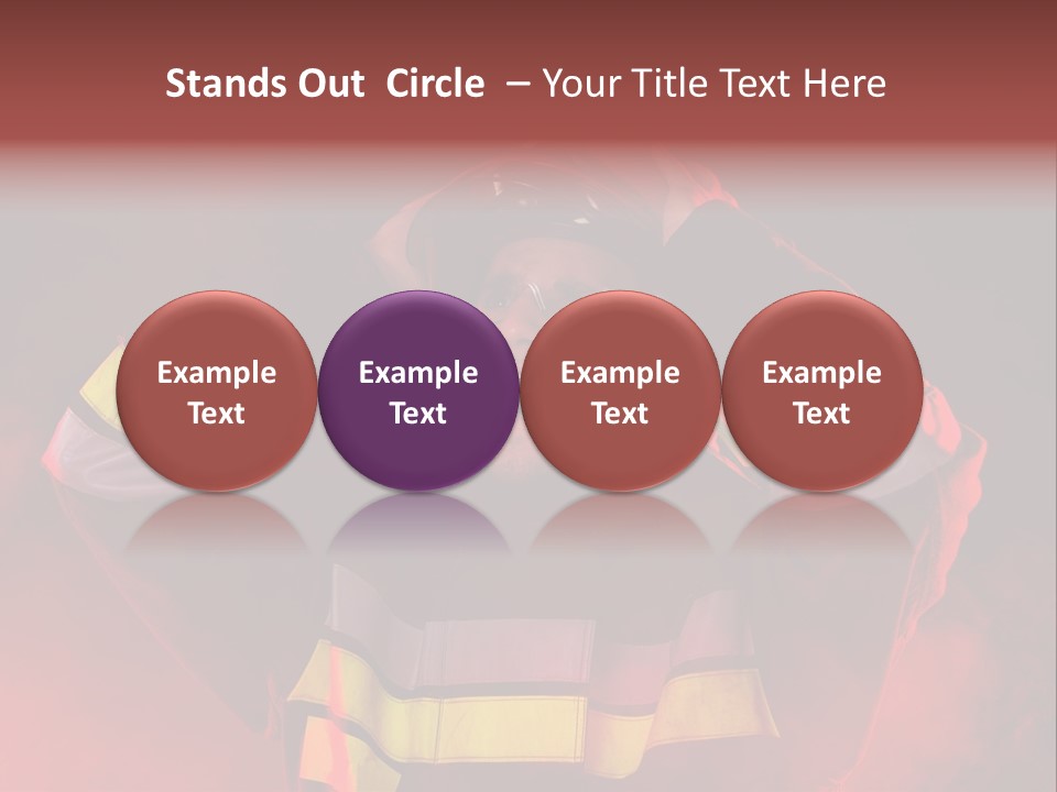A Man In A Fireman's Uniform With His Hands On His Head PowerPoint Template