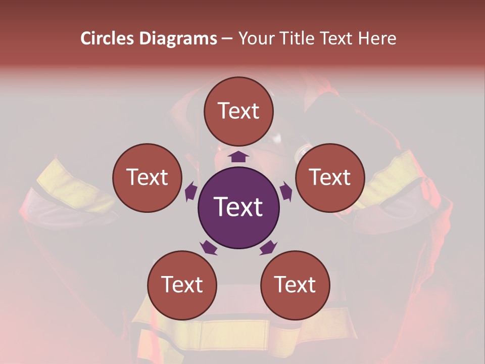 A Man In A Fireman's Uniform With His Hands On His Head PowerPoint Template