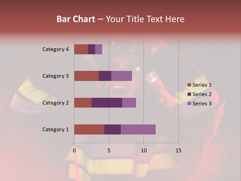 A Man In A Fireman's Uniform With His Hands On His Head PowerPoint Template
