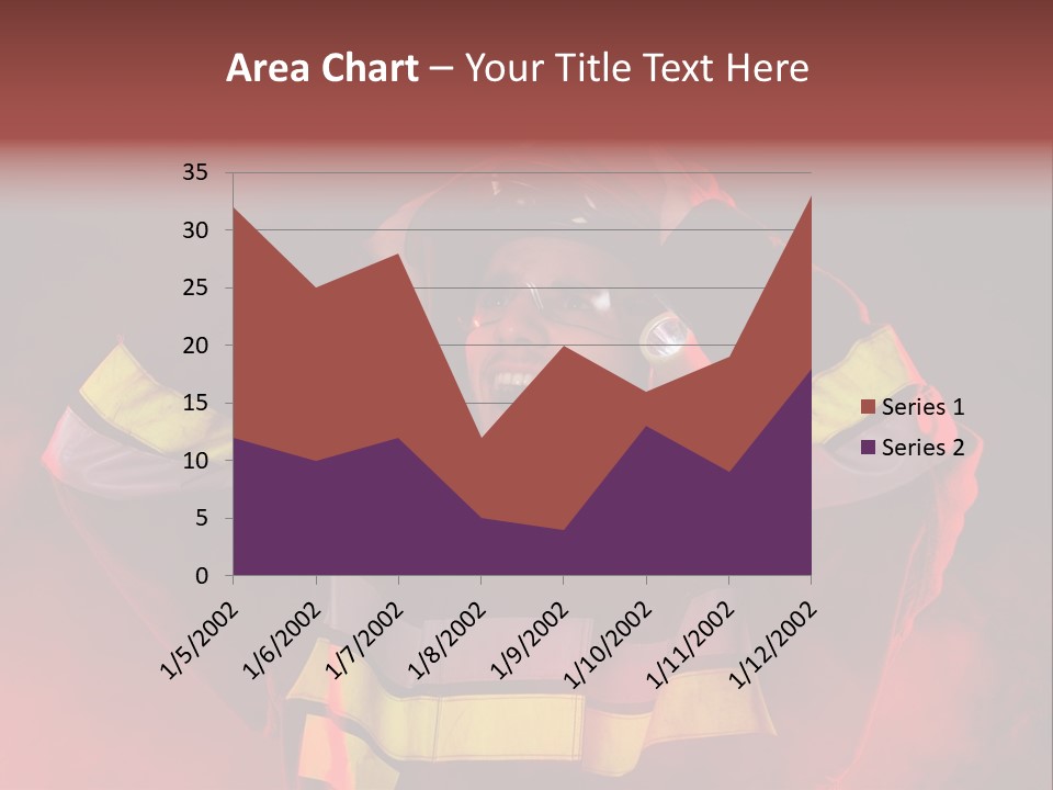 A Man In A Fireman's Uniform With His Hands On His Head PowerPoint Template