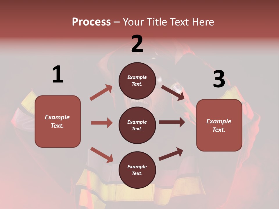 A Man In A Fireman's Uniform With His Hands On His Head PowerPoint Template