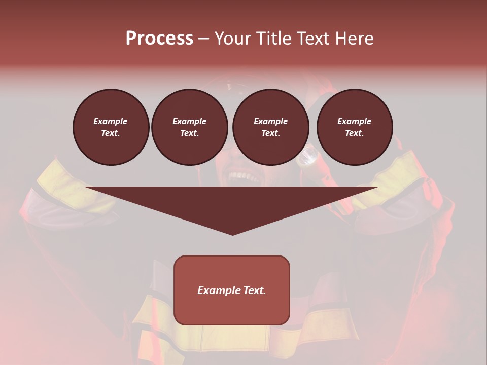 A Man In A Fireman's Uniform With His Hands On His Head PowerPoint Template