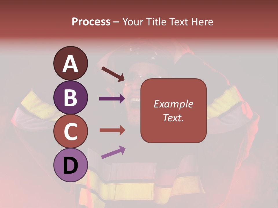 A Man In A Fireman's Uniform With His Hands On His Head PowerPoint Template