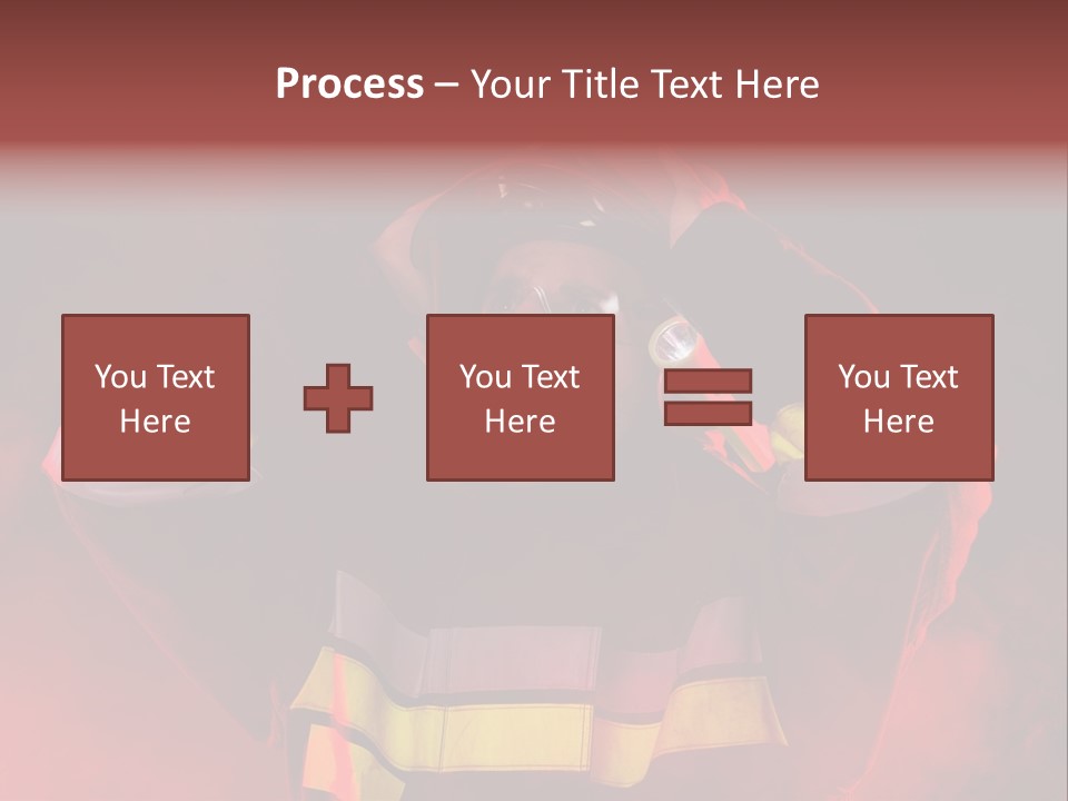 A Man In A Fireman's Uniform With His Hands On His Head PowerPoint Template
