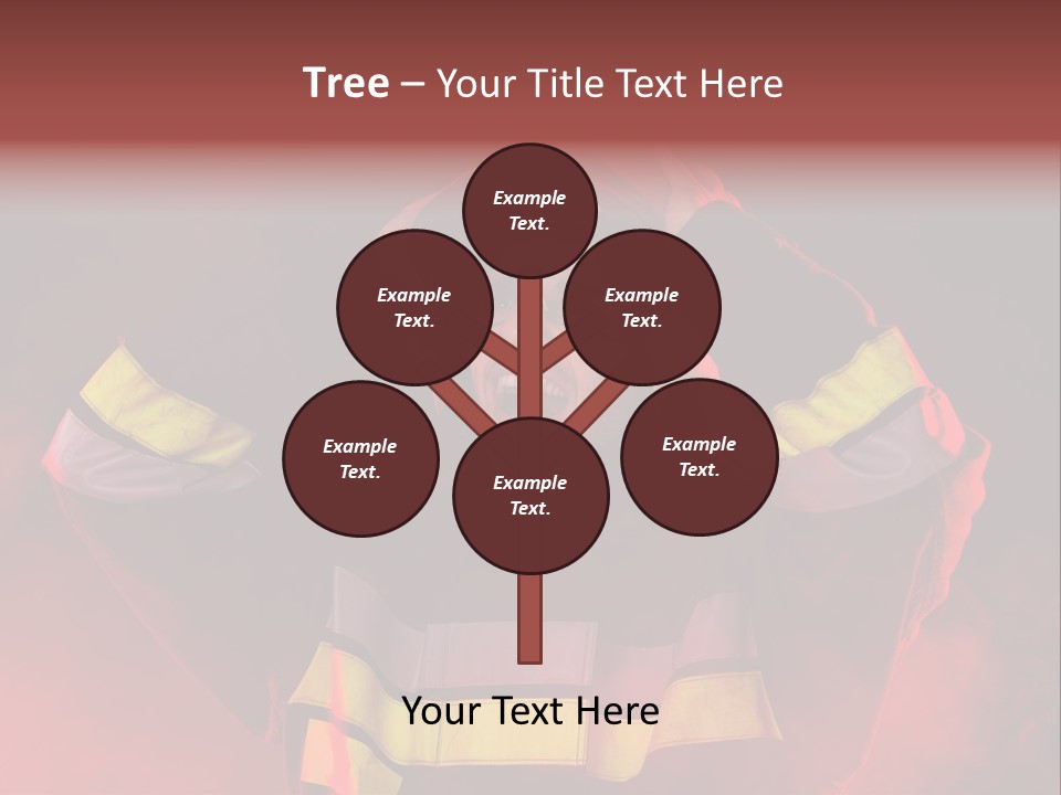 A Man In A Fireman's Uniform With His Hands On His Head PowerPoint Template