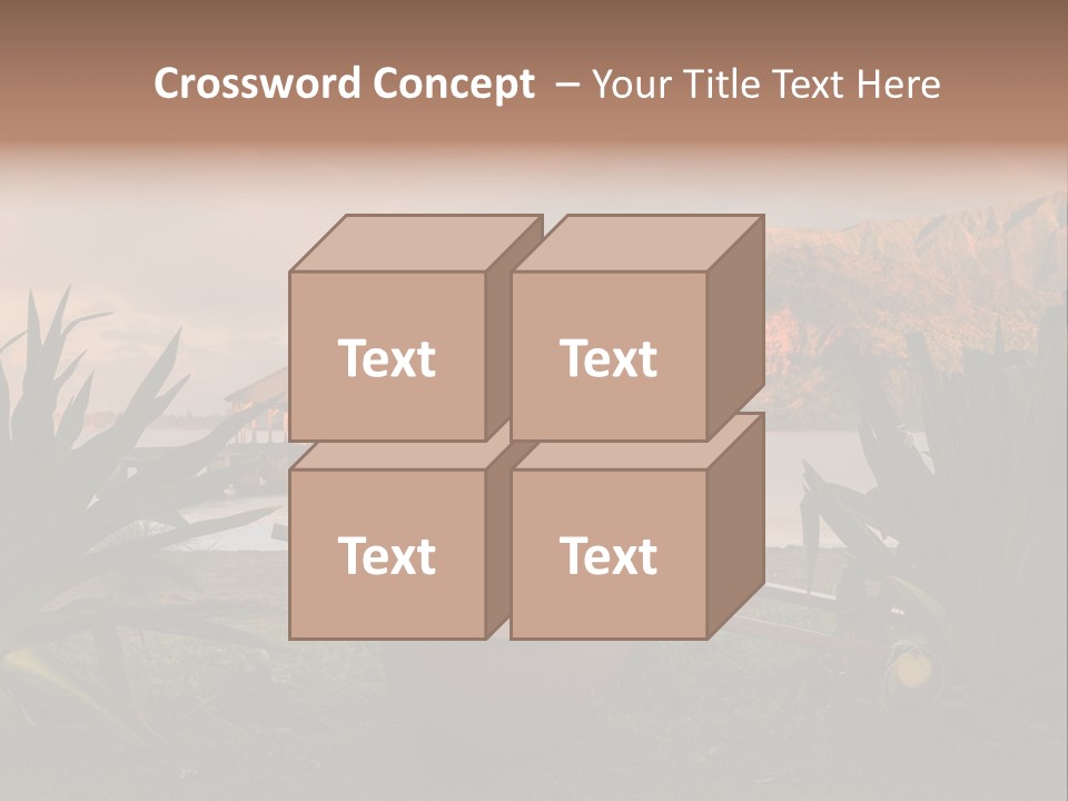 A Boat Is Docked On A Lake With Mountains In The Background PowerPoint Template