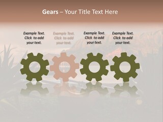 A Boat Is Docked On A Lake With Mountains In The Background PowerPoint Template