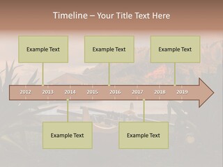A Boat Is Docked On A Lake With Mountains In The Background PowerPoint Template