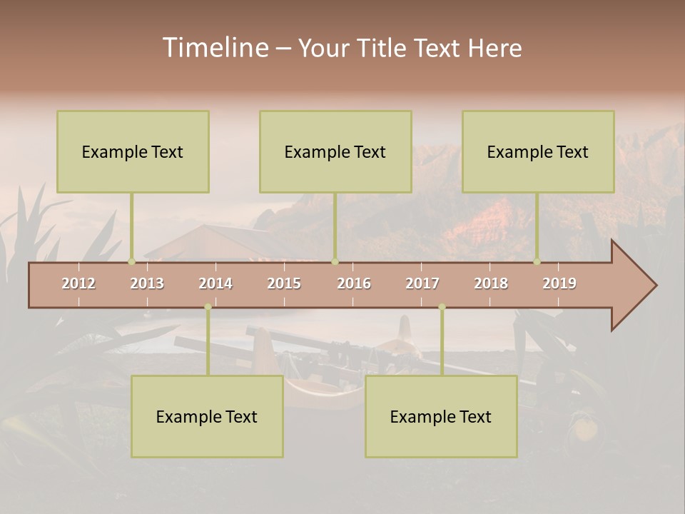 A Boat Is Docked On A Lake With Mountains In The Background PowerPoint Template