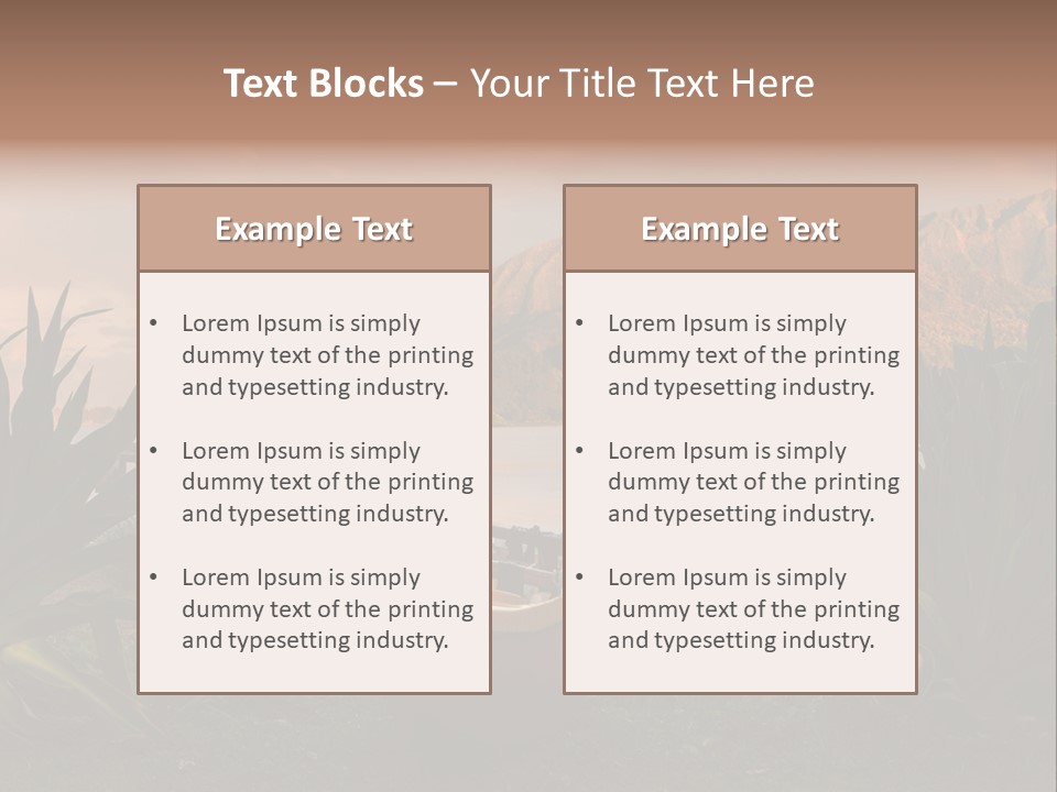 A Boat Is Docked On A Lake With Mountains In The Background PowerPoint Template