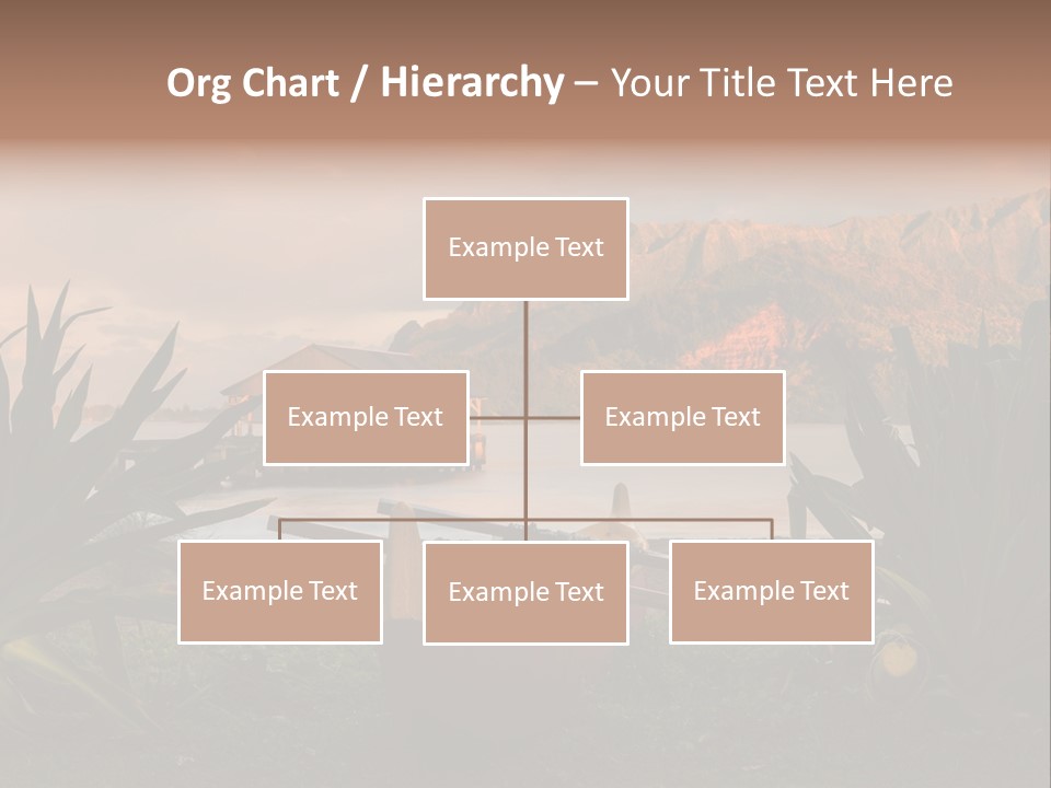 A Boat Is Docked On A Lake With Mountains In The Background PowerPoint Template