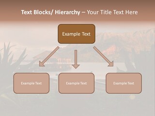 A Boat Is Docked On A Lake With Mountains In The Background PowerPoint Template