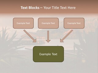 A Boat Is Docked On A Lake With Mountains In The Background PowerPoint Template