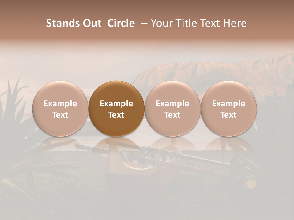 A Boat Is Docked On A Lake With Mountains In The Background PowerPoint Template