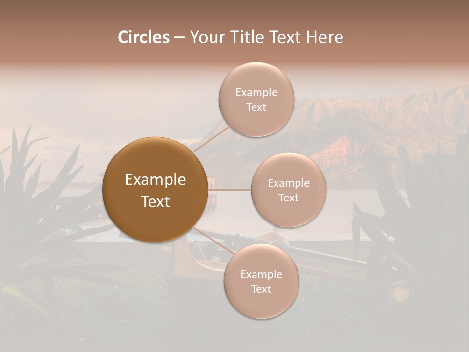 A Boat Is Docked On A Lake With Mountains In The Background PowerPoint Template