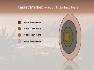 A Boat Is Docked On A Lake With Mountains In The Background PowerPoint Template