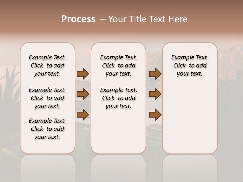 A Boat Is Docked On A Lake With Mountains In The Background PowerPoint Template
