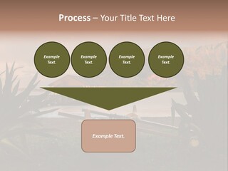 A Boat Is Docked On A Lake With Mountains In The Background PowerPoint Template