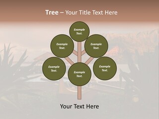 A Boat Is Docked On A Lake With Mountains In The Background PowerPoint Template