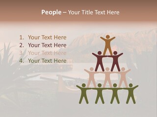 A Boat Is Docked On A Lake With Mountains In The Background PowerPoint Template