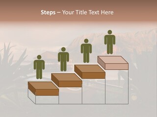 A Boat Is Docked On A Lake With Mountains In The Background PowerPoint Template