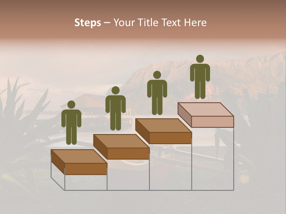 A Boat Is Docked On A Lake With Mountains In The Background PowerPoint Template