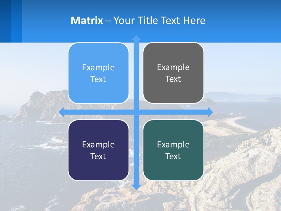 A Large Body Of Water Surrounded By Mountains PowerPoint Template