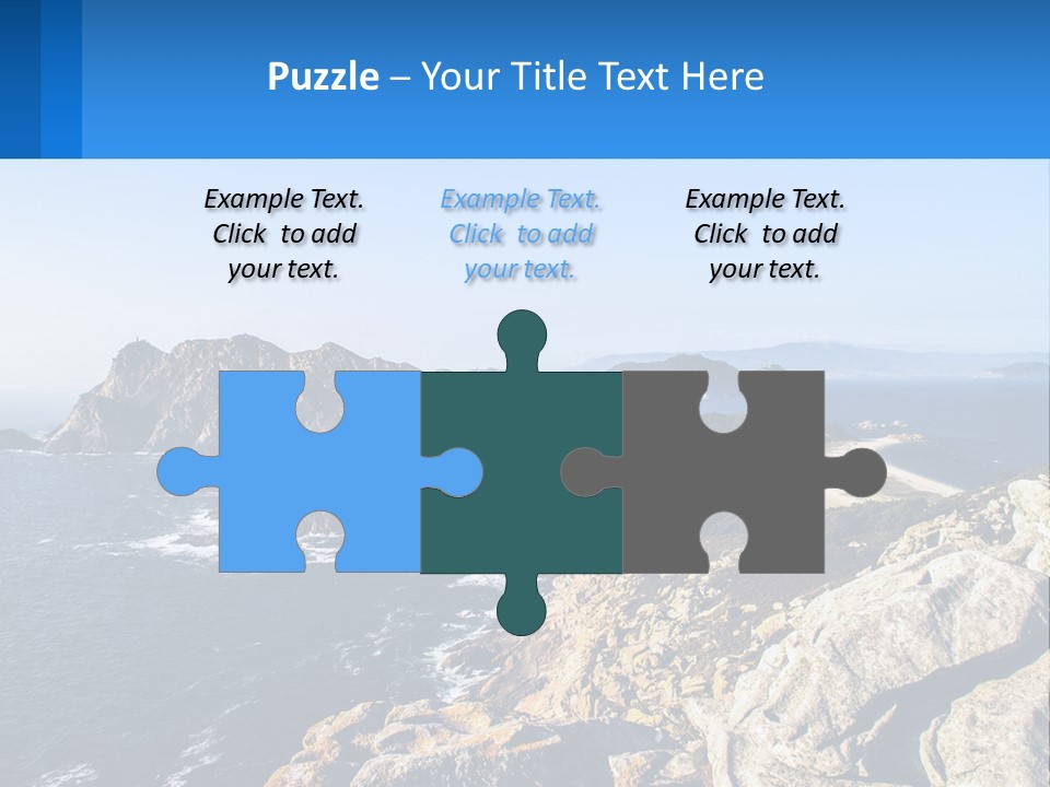 A Large Body Of Water Surrounded By Mountains PowerPoint Template