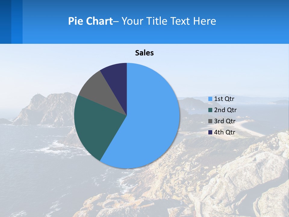 A Large Body Of Water Surrounded By Mountains PowerPoint Template